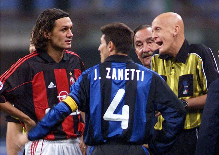 Paolo Maldini, 47 anni, Javier Zanetti, 42 e Pierluigi Collina, 55. Ansa